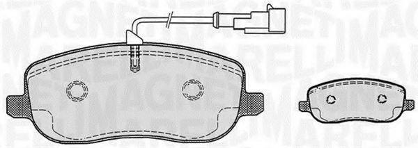 Тормозные колодки MAGNETI MARELLI 363916060224