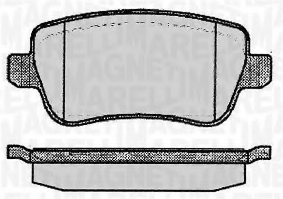 Тормозные колодки MAGNETI MARELLI 363916060225