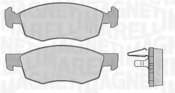 Тормозные колодки MAGNETI MARELLI 363916060227