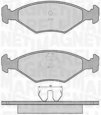 Тормозные колодки MAGNETI MARELLI 363916060229