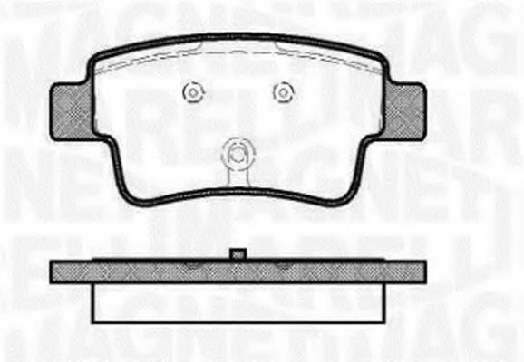 Тормозные колодки MAGNETI MARELLI 363916060230