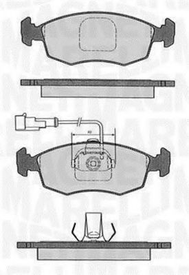 Тормозные колодки MAGNETI MARELLI 363916060232