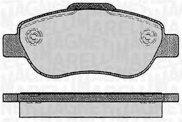 Тормозные колодки MAGNETI MARELLI 363916060236