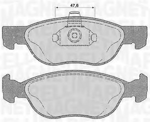 Тормозные колодки MAGNETI MARELLI 363916060238