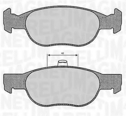 Тормозные колодки MAGNETI MARELLI 363916060239