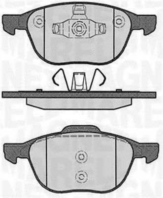 Тормозные колодки MAGNETI MARELLI 363916060244