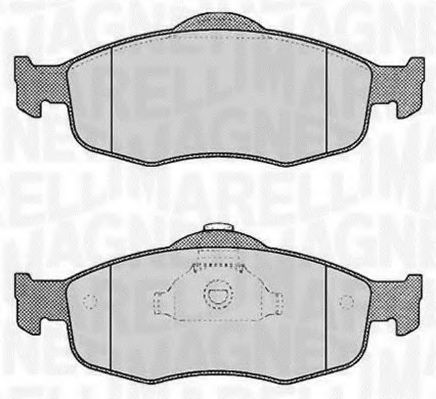 Тормозные колодки MAGNETI MARELLI 363916060245