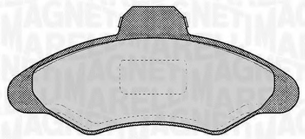 Тормозные колодки MAGNETI MARELLI 363916060246