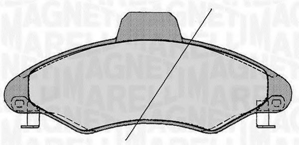 Тормозные колодки MAGNETI MARELLI 363916060247
