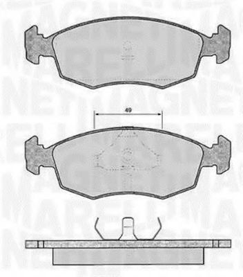 Тормозные колодки MAGNETI MARELLI 363916060249