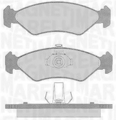 Тормозные колодки MAGNETI MARELLI 363916060250