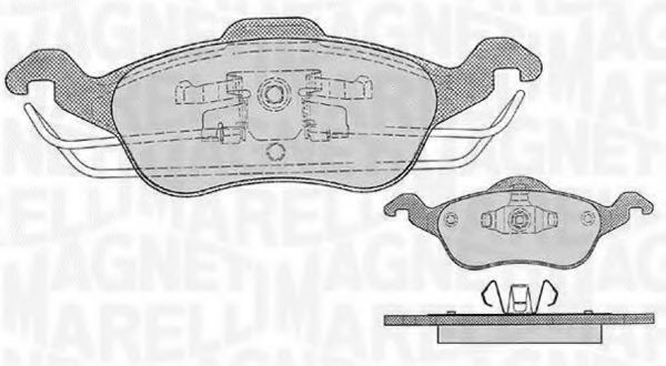 Тормозные колодки MAGNETI MARELLI 363916060255