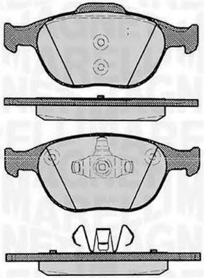 Тормозные колодки MAGNETI MARELLI 363916060256