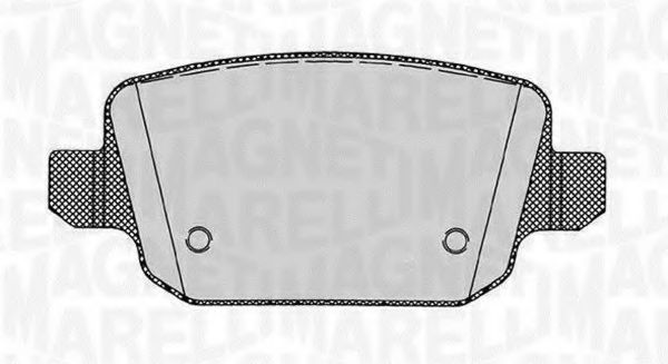 Тормозные колодки MAGNETI MARELLI 363916060257