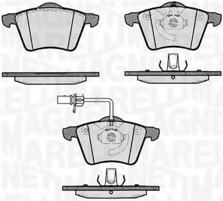 Тормозные колодки MAGNETI MARELLI 363916060262
