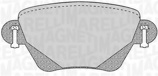 Тормозные колодки MAGNETI MARELLI 363916060265