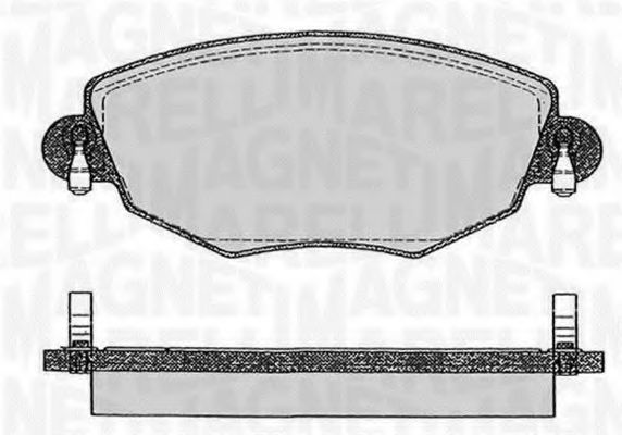Тормозные колодки MAGNETI MARELLI 363916060266