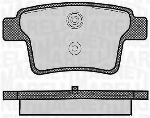 Тормозные колодки MAGNETI MARELLI 363916060267