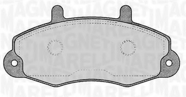 Тормозные колодки MAGNETI MARELLI 363916060268