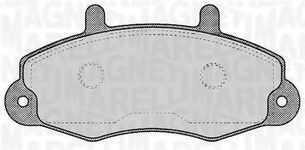 Тормозные колодки MAGNETI MARELLI 363916060269