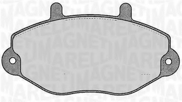 Тормозные колодки MAGNETI MARELLI 363916060270