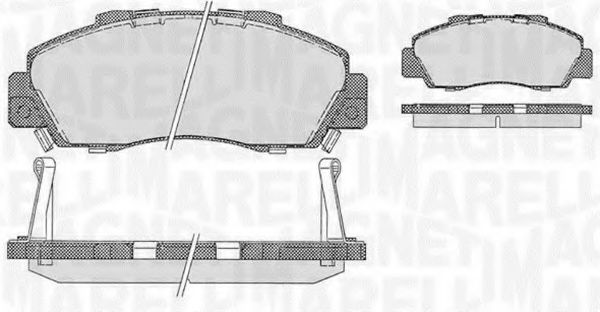 Тормозные колодки MAGNETI MARELLI 363916060274