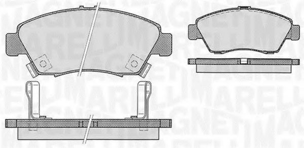 Тормозные колодки MAGNETI MARELLI 363916060275