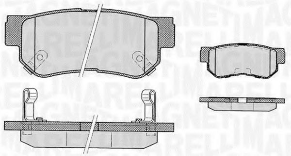 Тормозные колодки MAGNETI MARELLI 363916060278