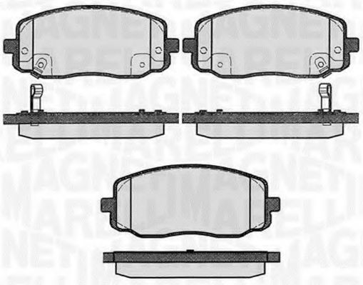 Тормозные колодки MAGNETI MARELLI 363916060280