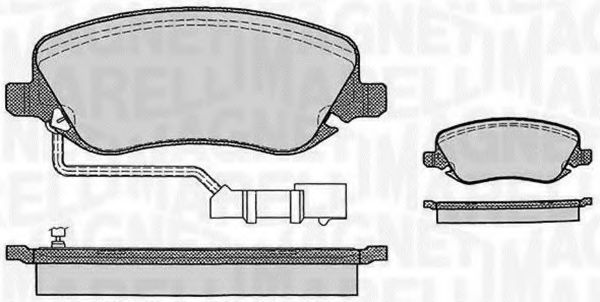Тормозные колодки MAGNETI MARELLI 363916060289