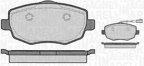 Тормозные колодки MAGNETI MARELLI 363916060290