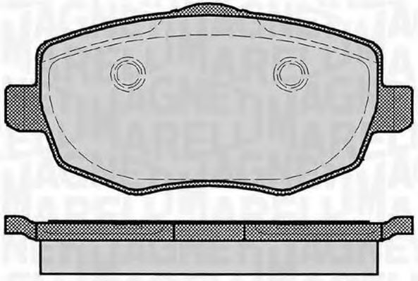 Тормозные колодки MAGNETI MARELLI 363916060291