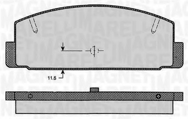 Тормозные колодки MAGNETI MARELLI 363916060294
