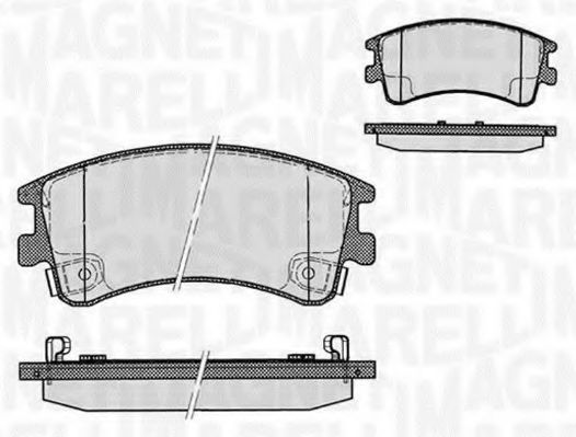 Тормозные колодки MAGNETI MARELLI 363916060295