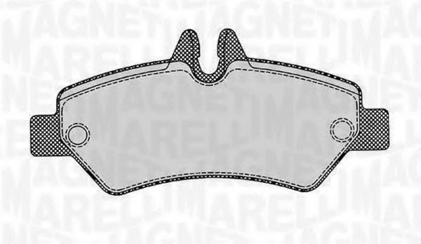 Тормозные колодки MAGNETI MARELLI 363916060300
