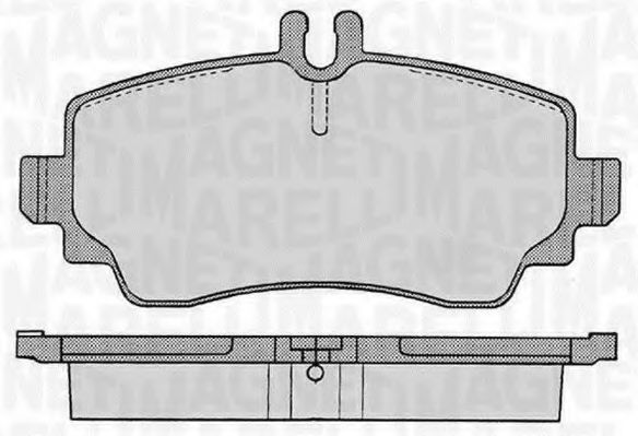 Тормозные колодки MAGNETI MARELLI 363916060301