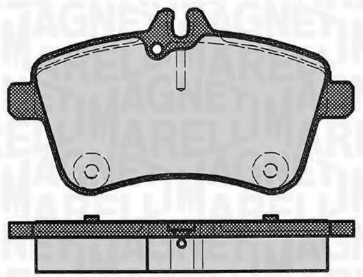 Тормозные колодки MAGNETI MARELLI 363916060302