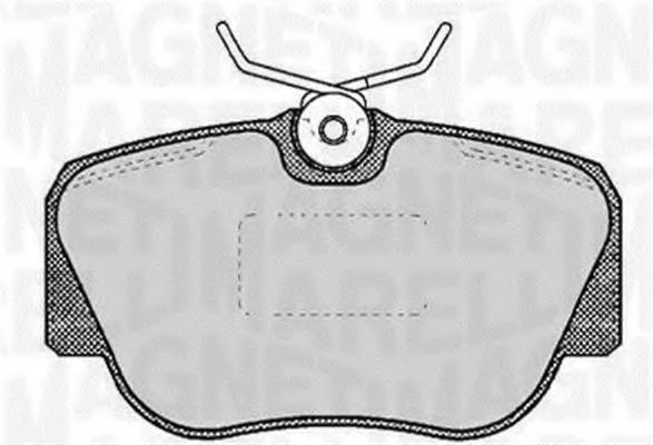 Тормозные колодки MAGNETI MARELLI 363916060305