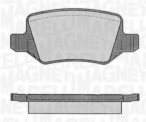 Тормозные колодки MAGNETI MARELLI 363916060308