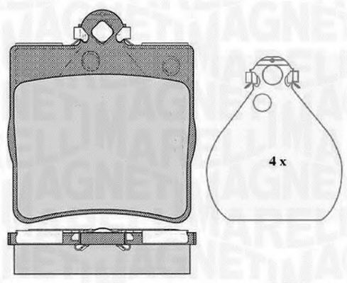 Тормозные колодки MAGNETI MARELLI 363916060311