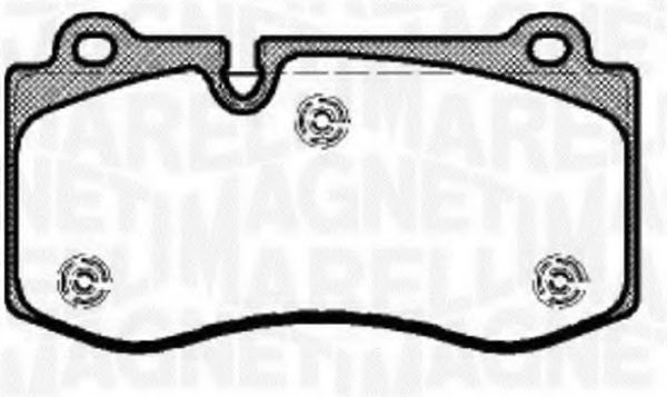 Тормозные колодки MAGNETI MARELLI 363916060317
