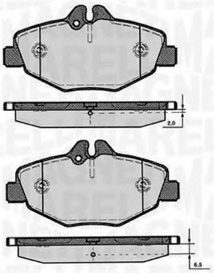 Тормозные колодки MAGNETI MARELLI 363916060318