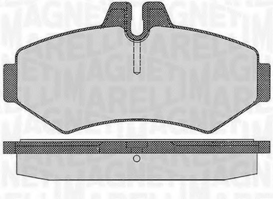 Тормозные колодки MAGNETI MARELLI 363916060319