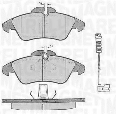 Тормозные колодки MAGNETI MARELLI 363916060321