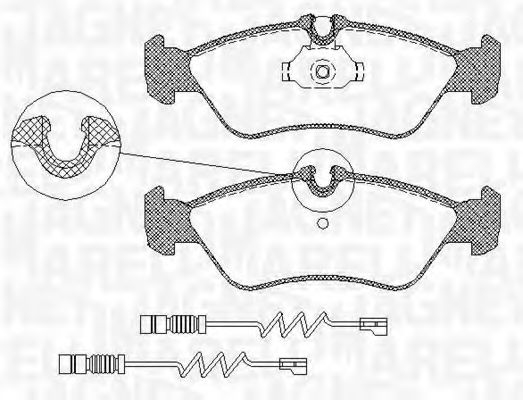 Тормозные колодки MAGNETI MARELLI 363916060323