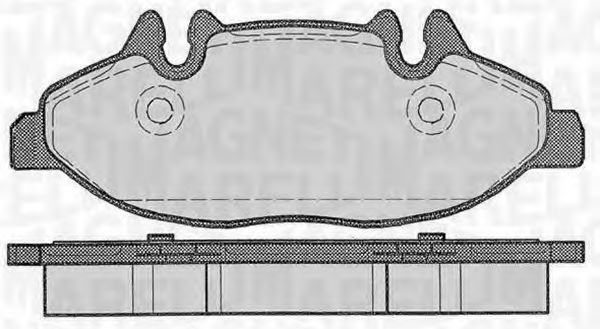 Тормозные колодки MAGNETI MARELLI 363916060329