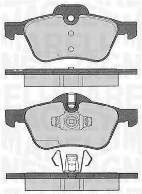 Тормозные колодки MAGNETI MARELLI 363916060332