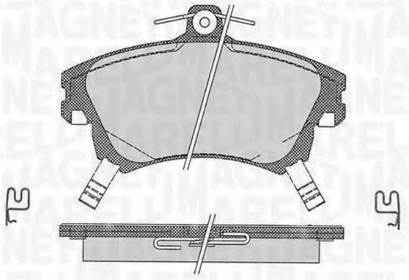 Тормозные колодки MAGNETI MARELLI 363916060335