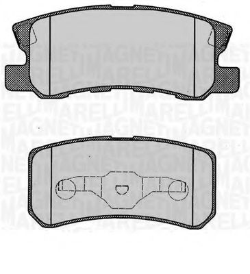 Тормозные колодки MAGNETI MARELLI 363916060340