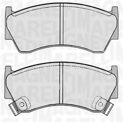 Тормозные колодки MAGNETI MARELLI 363916060343